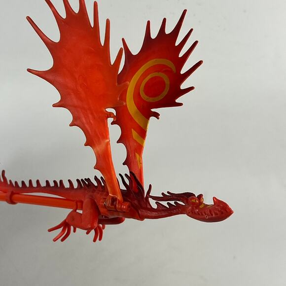 How To Train Your Dragon Red Hookfang Toy Sword Staff 21" DreamWorks Flame Wing - Picture 5 of 13